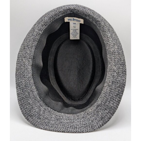 Urban Pipeline Fedora Hat Unisex Gray Mens S/M Curved Brim Wool Blend Small Med - Picture 6 of 7